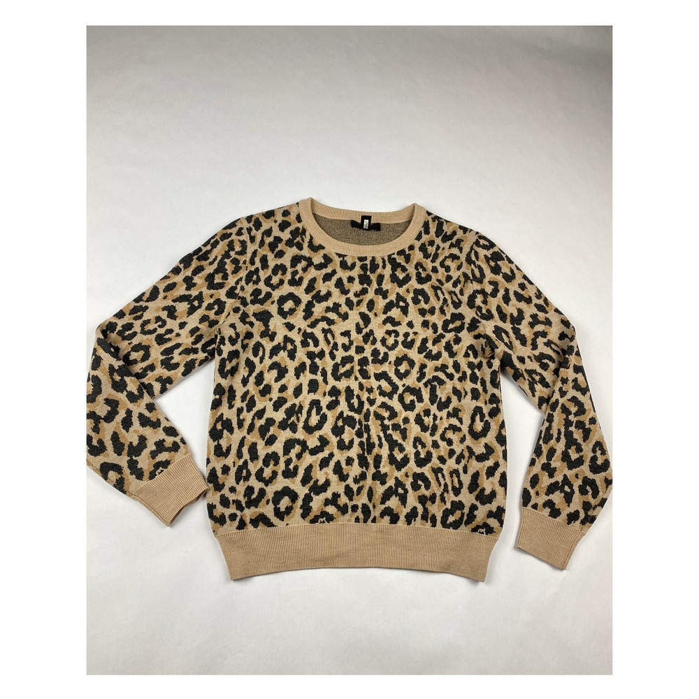 J. Crew SweaterWomen's SIze XS 100% Wool Leopard Print